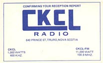 CKCL Radio Card