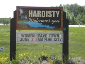 Sign Board- Hardisty Welcomes you